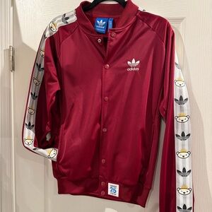 adidas Women's Red Sweater with Bear Print